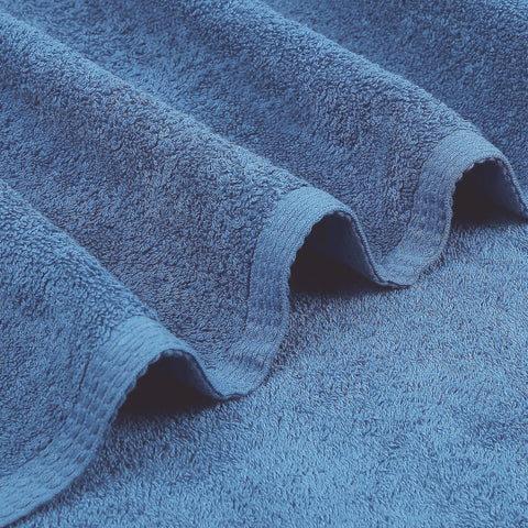 6 Piece Cotton Towel Set 550GSM - Blue Allure